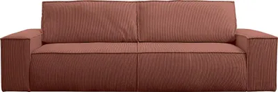 Produktbild von 4-Sitzer Schlafsofa aus rosa Kord - AMELIA