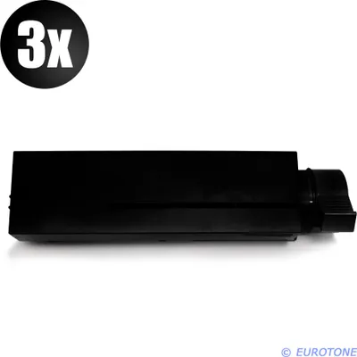 Produktbild von 3x XXL Eurotone Toner Alternative für OKI 43979202 Black Schwarz