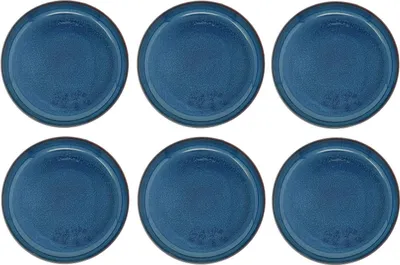 Produktbild von like. by Villeroy & Boch Crafted Denim 6er Set Suppenteller 22 cm blau Porzellan