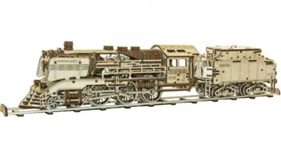 Image de WOODEN CITY 3D-Puzzle Express avec un tender et des rails 580 pièces
