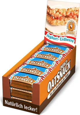 Produktbild von Davina Energy Oat Snack - 15 Riegel Joghurt Erdbeere
