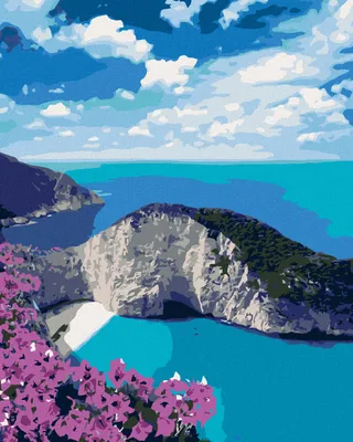 Produktbild von Zuty - Malen nach Zahlen - NAVAGIO STRAND, 40x50 cm, ohne Keilrahmen