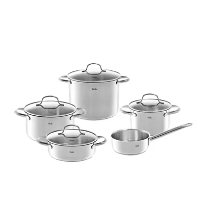 Immagine prodotto di Fissler San Francisco Set di pentole in acciaio inox da 5 pezzi nuovo