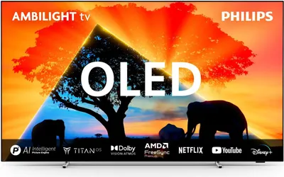 Zdjęcie produktu dla Philips 65OLED769/12, 165,1 cm (65"), 3840 x 2160 px, OLED, Smart TV, Wi-Fi, Metaliczny