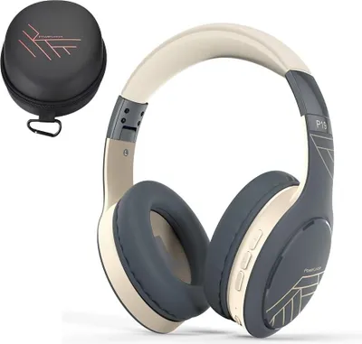 Produktbild von Bluetooth Kopfhörer Over Ear, Kabellos mit 3-EQ modi, 60std. Spielzeit, Hi-Fi-Stereo Faltbare Headset Mikrofon, Memory-Foam Ohrpolster Stoff-Stirnband