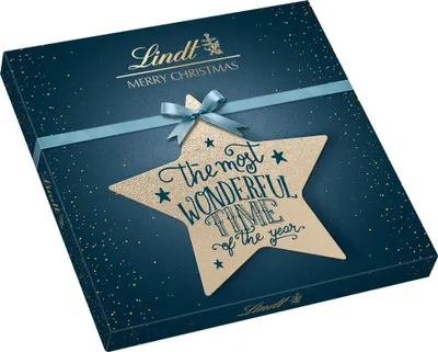 Zdjęcie produktu dla Lindt Kalligrafie Xmas Pralinés z pysznymi ekskluzywnymi czekoladkami 175g