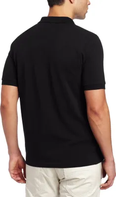 Produktbild von Fred Perry Herren Poloshirt einfarbig schwarz regular fit 100% Baumwolle mit gesticktem Logo
