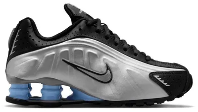 Obrázek produktu pro Nike Shox R4, stříbrná metalická, černá, modrá (GS) - velikost EU 38