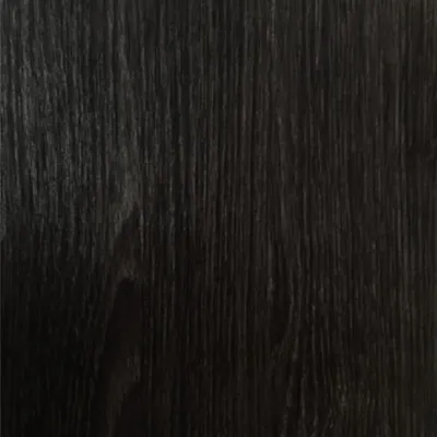 A close-up view of a black wood-look textured surface, likely a wall panel.