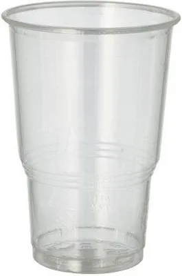 Zdjęcie produktu dla 2100 Kubek na zimne napoje Papstar, PLA pure 0,25 l Ø 7,8 cm, 11 cm, krystalicznie przezroczysty z piankową obwódką 16173