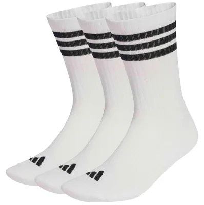 Obrázek produktu pro Ponožky Adidas 3-Stripes Cushioned Sportswear Crew, bílo-černé (3 páry), uni