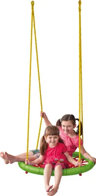 Obrázek produktu pro Woody Woody Houpací kruh (průměr 83 cm) - zelená a červená OLP102191412