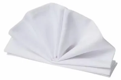 Immagine prodotto di METRO PROFESSIONAL, tovaglioli, 50 x 50 cm, poliestere, colore: bianco, confezione da 3 pezzi