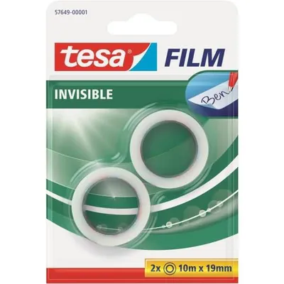 Zdjęcie produktu dla TESA 57649, 10 m, Przezroczysty, 19 mm, 2 szt.