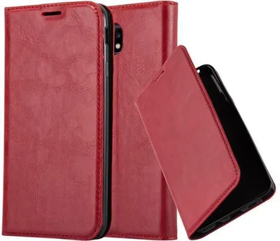 Immagine prodotto di Cadorabo custodia per Samsung Galaxy J5 2017 custodia protettiva in rosso custodia per cellulare cover chiusura magnetica