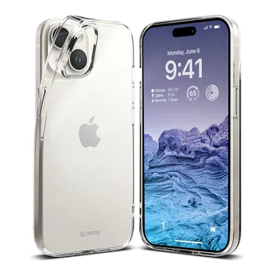 Zdjęcie produktu dla Crong Crystal Slim Cover - Etui iPhone 15 Plus (przezroczysty)