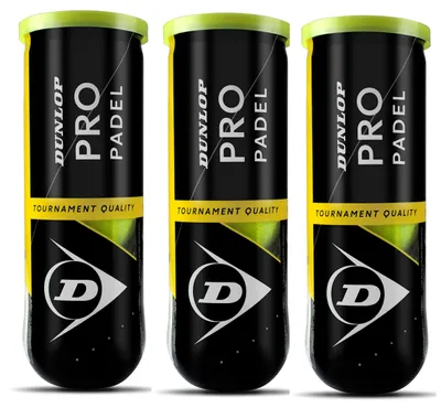 Immagine prodotto di Dunlop Palla PRO Padel (Pack 3 x 3)