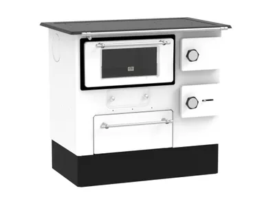 Obrázek produktu pro ALFA PLAM, sporák REGULAR 46 ECO, teplovzdušný 8 kW, levý, bílý