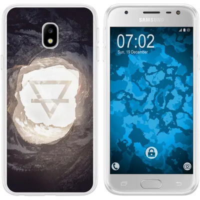 Produktbild von PhoneNatic Case kompatibel mit Samsung Galaxy J3 2017 Silikon-Hülle Element Erde M2