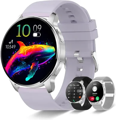 Produktbild von BetaTree Smart Watch für Damen & Herren, Anruf-/Antwort-Funktion, 1,32" Fitnessuhr, 20 Sportmodi, SPO2, Schlaf- & Herzfrequenzmonitor, Android/iOS