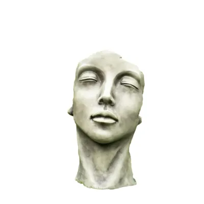 Produktbild von Büste Frau mittel aus Kunststein Neu Lizenzfigur Skulptur Frauengesicht zur Dekoration V-116501-KS