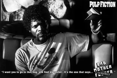 Obrázek produktu pro Pulp Fiction - Bad Mothe F*ker Movie Cinema - plakát Print - Velikost 91,5x61 cm