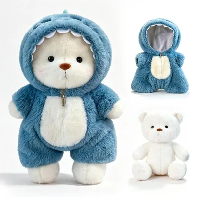 Productafbeelding van Pluche Teddybeer met Dinosauruskostuum 40 cm