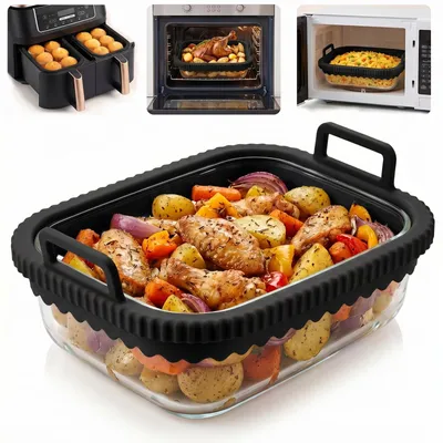 Produktbild von Formen für Heißluftfritteusen, Glasbackformen für Ninja & Cosori Heißluftfritteusen