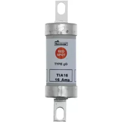 Obrázek produktu pro Pojistková vložka Eaton, nízké napětí, 16 A, AC 660 V, DC 460 V, 80 kA, BS88/A2, 22 x 86 mm, gL/gG, BS TIA16