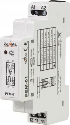 Obrázek produktu pro Elektromagnetické relé 230V AC/16A, PEM-01/230, exta Zamel