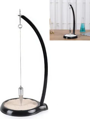 Produktbild von Foucault-Sandpendel 39 cm, beruhigende Tischdekoration für Büro, Wohnzimmer & Arbeitsbereich