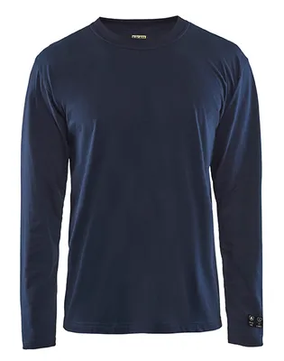 Produktbild von Blakläder Flammhemmendes Langarm T-Shirt 3483 1717 in marineblau, Größe:S