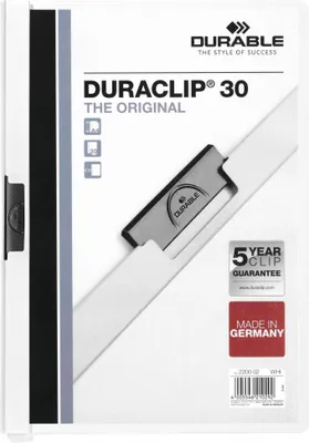 Produktbild von DURABLE Klemmhefter DURACLIP ORIGINAL 30 DIN A4 weiß