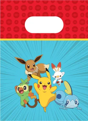 Produktbild von Pokémon-Papiertüten, 16 x 22 cm, 4 Stück