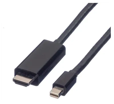 Image de VALUE Mini DisplayPort Kabel, Mini DP-UHDTV, ST/ST, schwarz, 1 m