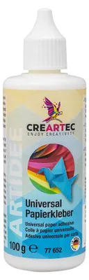 Produktbild von CREARTEC Universal Papierkleber - verklebt Papier und Pappe mit Holz, Textilien, Stein, Leder, Kork und Styropor - 77652