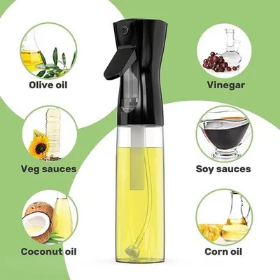 Produktbild von Famanu Olivenölspender 2 Stück, 300 ml - Sprühflasche für Öl und Essig