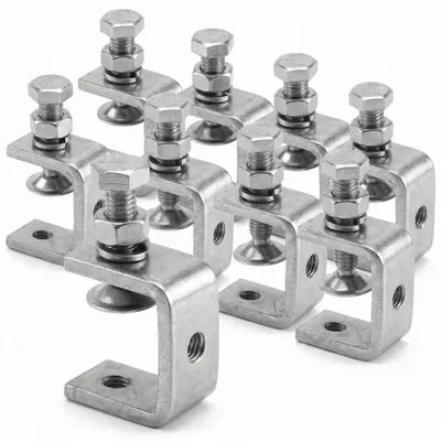 Produktbild von Solidchoice – Set mit 8 Edelstahl-C-Klemmen für die Holzbearbeitung