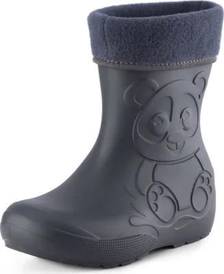 Produktbild von Ladeheid Eva Kinder Jungen Mädchen Gummistiefel Regenschuhe gefüttert LA-CA-11 (Carbone, 22/23 EU)