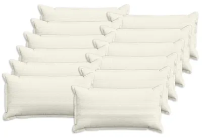 Produktbild von vidaXL Kissenbezug 12 stk. HOUTEN Creme 40 x 80 cm Cord