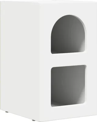 Zdjęcie produktu dla Stolik nocny Biały 29,5 x 35 x 50 cm Materiał drewnopochodny