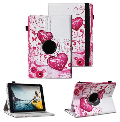 Produktbild von Tablet Hülle für Medion Lifetab E10814 E10802 Schutzhülle Cover Tasche Case 360 DrehbarFarben:Motiv 6