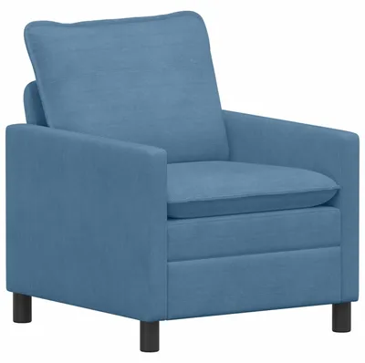 Image de Canapé vidaXL bleu 76 x 81 x 87,5 cm en tissu
