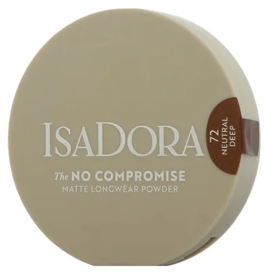 Zdjęcie produktu dla IsaDora No Compromise Matte Longwear Powder 72 Neutral Deep (8 g)