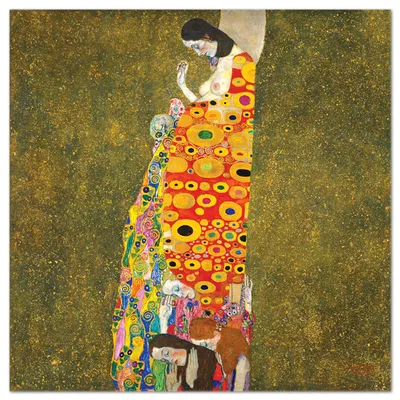 Image de Giallobus - L'espoir 2 - Gustav Klimt - 100L x 100l cm - Tableau - Verre acrylique