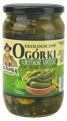 OGÓRKI KONSERWOWE KARTUSKIE BIO 670 g (360 g) - OD ZENKA TRADYCYJNIE