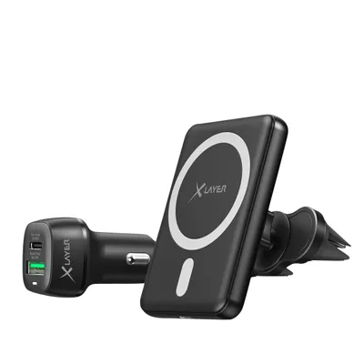 Zdjęcie produktu dla XLAYER 219373 XLAYER MagFix Pro Kfz-Ladeadapter schwarz