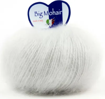 Produktbild von Tricot Cafè – Big Mohair - in gemischter Wolle, ideal für die Herstellung von Kleidung für Kinder. Für Nadel/Häkelnadeln: 5.00/6.00 25g Perlgrau 12