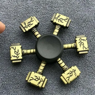 Produktbild von Tinisu Fidget Spinner Kreisel Anti Stress Rainbow Metall Finger ADHS
