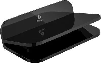 Produktbild von INF Universal Lautsprecher Ständer - Acryl Desktop Halterung für JBL/Bose/Marshall Schwarz